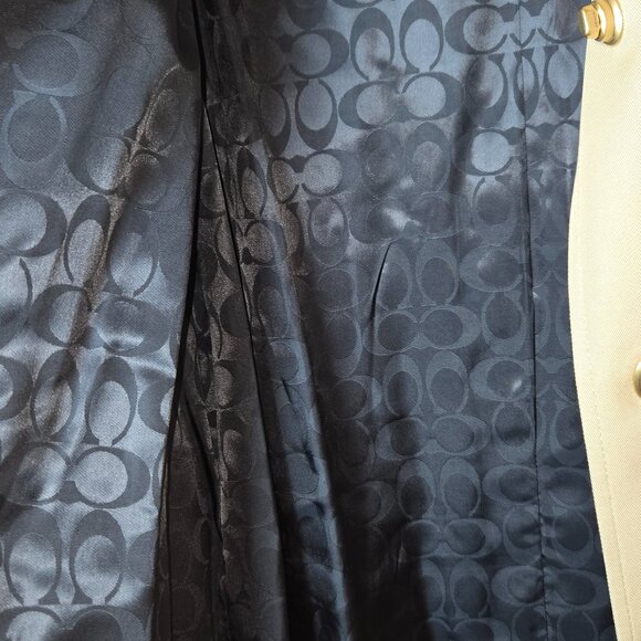 Coach Turnlock Trench Coat – XS (Oversized Fit, Fits Up to Size Large) - Picture 8 of 10